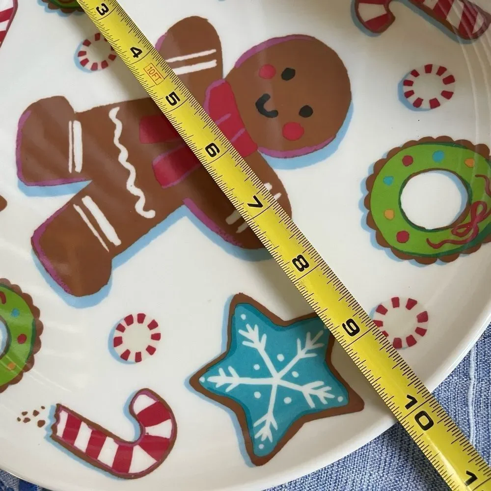 Target Gingerbread and Christmas Tree Cookie Plates Lot of 12!
